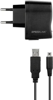 Produktbild von SPEEDLINK USB Power Supply for NDS Lite, 230 V, 50 Hz, DS Lite, Schwarz, 1,5 m, USB
