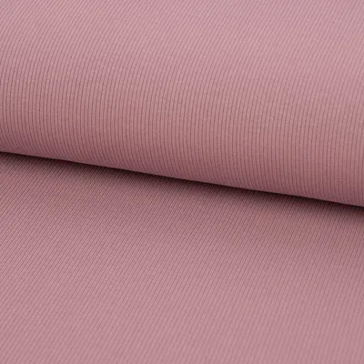Produktbild von Baumwolljersey Stoff Meterware Jerseystoff Rib Rippenstruktur 1,45m