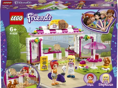 Produktbild von LEGO 41426 Friends Heartlake City Waffelhaus, Spielset mit Eisdiele und Stephanie Minipuppe