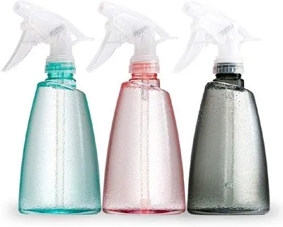 Productafbeelding van Sprayfles-set - 3 stuks - 500 ml - plastic - voor bloemen, haar, reiniging
