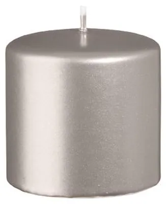 Produktbild von Stumpenkerzen Metallic Matt Stein 70 x Ø 70 mm, 12 Stück
