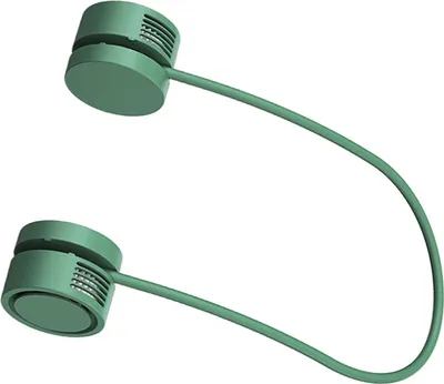 Obrázok produktu pre Prenosný ventilátor na krk Mini USB nabíjanie Bezlopatkový závesný ventilátor na krk s funkciou aromaterapie pre vonkajšie zelené