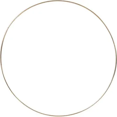 Produktbild von Metallring, D: 30 cm, Stärke: 3 mm, Gold, 1Stck. [HOB52429]