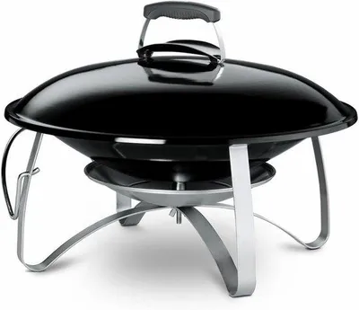 Immagine prodotto di Braciere da giardino con coperchio e manici resistenti al calore - nero (2750)