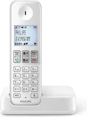 Produktbild von Kabelloses Telefon Philips D2501W/34 1,8" 500 mAh GAP Weiß