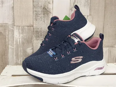 Produktbild von Skechers Arch Fit - Glee For All - Navy / Pink Textil Größe: 42 Normal