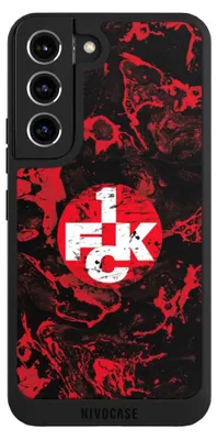 Produktbild von NIVOCASE Handyhülle für Samsung Galaxy S22  Hülle NIVOpure Case Schwarz 1. FC Kaiserslautern 1. FCK Logo