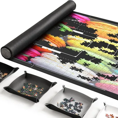 Image de Omgoods - Tapis de puzzle avec 4 compartiments de tri pour les puzzles jusqu'à 1500 pièces