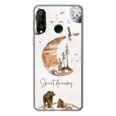 Produktbild von MuchoWow® Handyhülle Schutzhülle Hülle für Huawei P30 Lite Zitate - Kinder - Sprichwörter - Süße Träume - Jungen - Mädchen - Kinder Silikon Softcase Handy Hülle - Handyhülle
