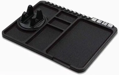 Obrázek produktu pro Držák na palubní desku – multifunkční držák 4 v 1 – 25,4 x 12,7 cm – černý – bezpečný držák na navigaci