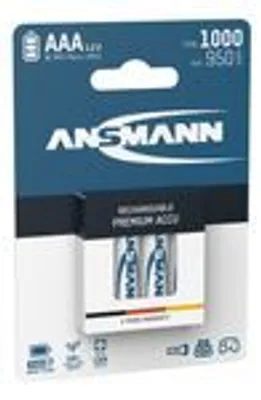 Produktbild von ANSMANN Micro AAA Akku 1000 mAh Hohe Kapazität