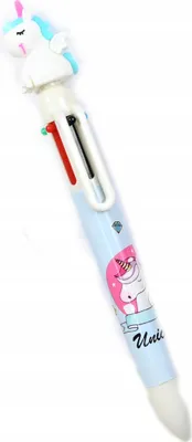Image de Stylo à bille Unicorn 6 en 1 - Stylo multicolore pour enfants, école et bureau
