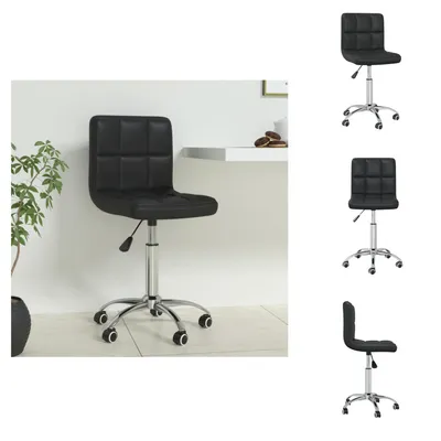 Produktbild von vidaXL Bürostuhl Drehbar Schwarz Kunstleder - Bürostühle