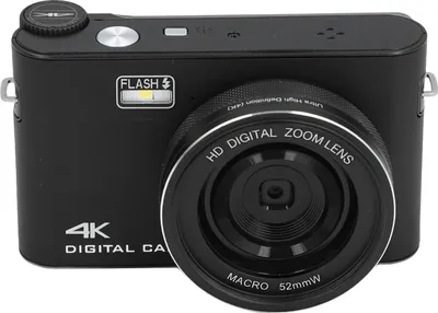 Produktbild von 64-MP-Digitalkamera, 3,0-Zoll-TFT-LCD-Touchscreen, Autofokus, 18-facher Zoom, 4K-Vlogging für Live-Streaming und Webcasting, Schwarz
