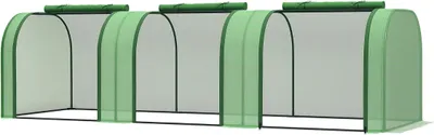 Immagine prodotto di Foliekas Tuin - Serra per piante - Protezione delle piante - Struttura in acciaio robusta - 295 x 100 x 80 cm - Verde