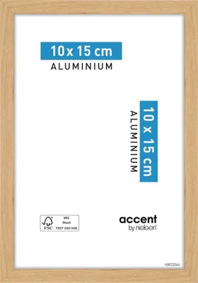 Obrázok produktu pre Hliníkový rám obrazu Duo 10x15 cm dub
