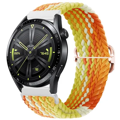 Obrázok produktu pre BStrap Elastic Nylon remienok na Huawei Watch GT 42mm, fragrant orange