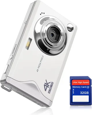 Obrázok produktu pre Digitálny fotoaparát – Kompaktný fotoaparát – Zachytávanie okamihov – 48 megapixelov HD – 3-palcový displej – Biely
