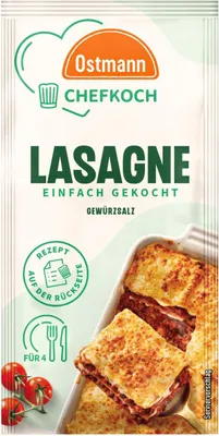 Zdjęcie produktu dla Ostmann Przyprawa do lasagne szefa kuchni intensywnie pikantna 20g