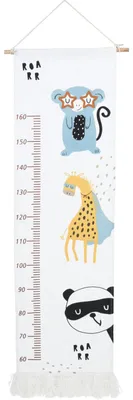 Immagine prodotto di Tabella di altezza a parete con frangia, fino a 160 cm, 40 x 140 cm