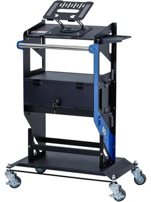Image de Table de Diagnostic Mobile - 52 x 13 x 98,5 cm - Structure Robuste et Mobilité Optimale, Acier - D-Work