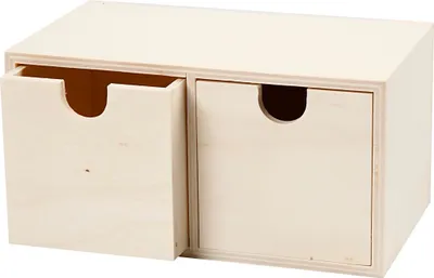 Produktbild von Creativ Company Holz Kommode Aufbewahrungskästchen 9,2x17,7 cm natur