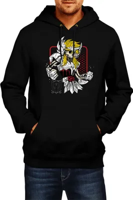 Produktbild von Herren Kapuzenpullover Japan Anime Manga Saint Anime Seiya Zombie Knight 02 Seiya Zombie, Man M / Schwarz