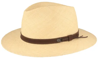 Panamahut Traveller Lederband & UV-Schutz 50 von Hut-Breiter in beige