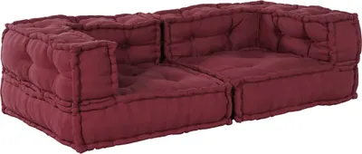 Obrázok produktu pre 2-miestna modulárna pohovka, gaštanovo hnedá 140x70x36, látka