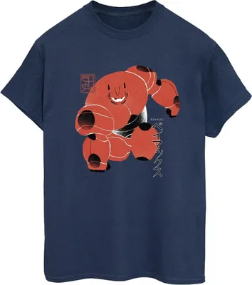 Produktbild von Disney - "Big Hero 6" T-Shirt für Damen BI15539 (L) (Marineblau)