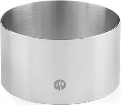 Produktbild von Runder Edelstahl-Bäckereirand, Höhe 60 mm, Durchmesser 200 mm, Hendi 512371