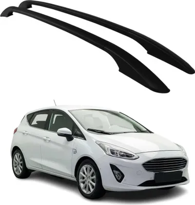 Obrázek produktu pro Nosné lišty střešních lišt pro Ford Fiesta mk7 2017–2023, 3dveřový, hliník, černé, 2 ks