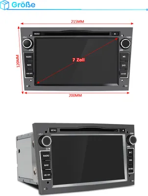 Produktbild von 7" Autoradio GPS Navi DVD CD RDS Für Opel Astra Vivaro Vectra Zafira Corsa Combo 2din BT SWC