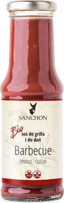 SOS BBQ BEZGLUTENOWY BIO 210 ml - SANCHON