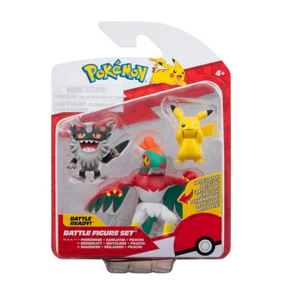 Produktbild von Pokémon Battle Figure Set Pikachu, Perrserker & Hawlucha