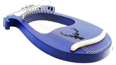 Image de Lyre à 16 cordes, modèle léger, bleu