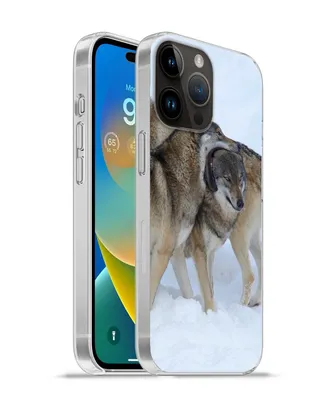 Produktbild von MuchoWow® Handyhülle Schutzhülle Hülle für Apple iPhone 14 Pro - Softcase Wolf - Europa - Schnee Silikon Softcase Handy Hülle - Umschlag