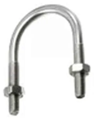 Image de 25 Etriers Filetés pour Tube Iso avec Ecrous 14 mm - Acier Zn - D-Work
