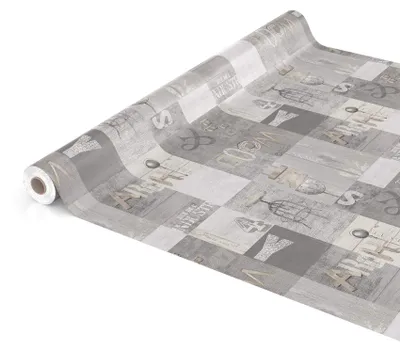 Produktbild von ANRO Wachstuchtischdecke Wachstuch Wachstischdecke Tischdecke abwaschbar Industry Modern Used Look Industrie Rund 140cm