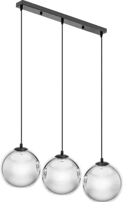 Produktbild von Moderne 3-flammige E27 Deckenlampe - Glaskugeln