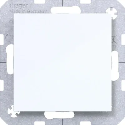 Image de Cache-vis Hager WAF1001WG, pièce centrale A.x/C.x, blanc brillant