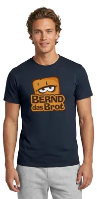 Produktbild von Spreadshirt Bernd Das Brot Logo Männer T-Shirt, M, Navy
