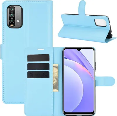 Produktbild von Xiaomi Redmi 9T Hülle - Coverup Klapphülle - Hellblau