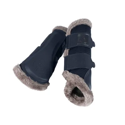 Produktbild von Eskadron Platinum Gamaschen " MESH FAUX FUR ", 1 Paar Größe - L Farbe - atlantic blue