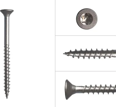 Immagine prodotto di Viti per pannelli truciolari in acciaio inox A2 4 x 50 mm Torx 20 - 200 pezzi