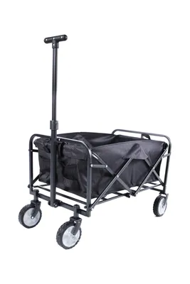 Produktbild von Faltbarer Bollerwagen Transportwagen Einkaufswagen Wagen Gerätewagen schwarz