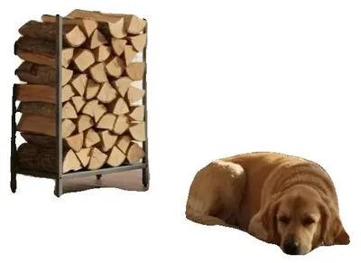 Productafbeelding van Houtopslagrek, gemaakt van koudgewalst staal, met een luchtdoorlatend ontwerp, afmetingen 40 x 25 x 120 cm