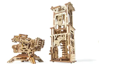 Immagine prodotto di Ugears 3D Puzzle meccanico in legno Archballista - Torre