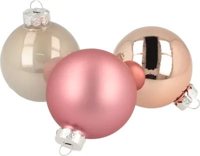 Produktbild von Exklusive Christbaumkugeln Glas für stilvolle Weihnachtsdeko, 24 Stück