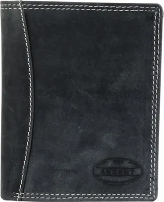 Produktbild von Akzent Herren Geldbörse aus Echtleder. Format 9 x 12 cm.